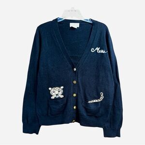 Kate Spade Broome Street Leopard Women's Cardigan, XL